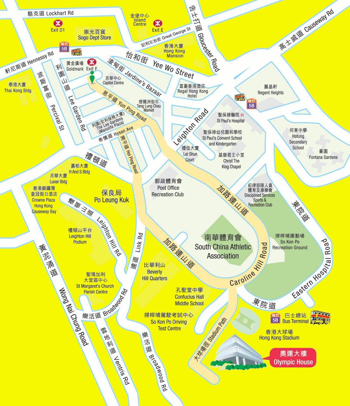 Olimpik MTR stacioni hartë