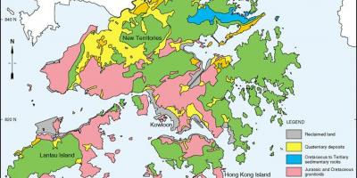 Gjeologjike, harta e Hong Kong