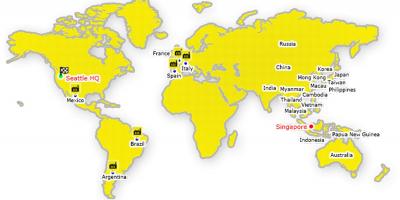 Hong Kong në hartë të botës