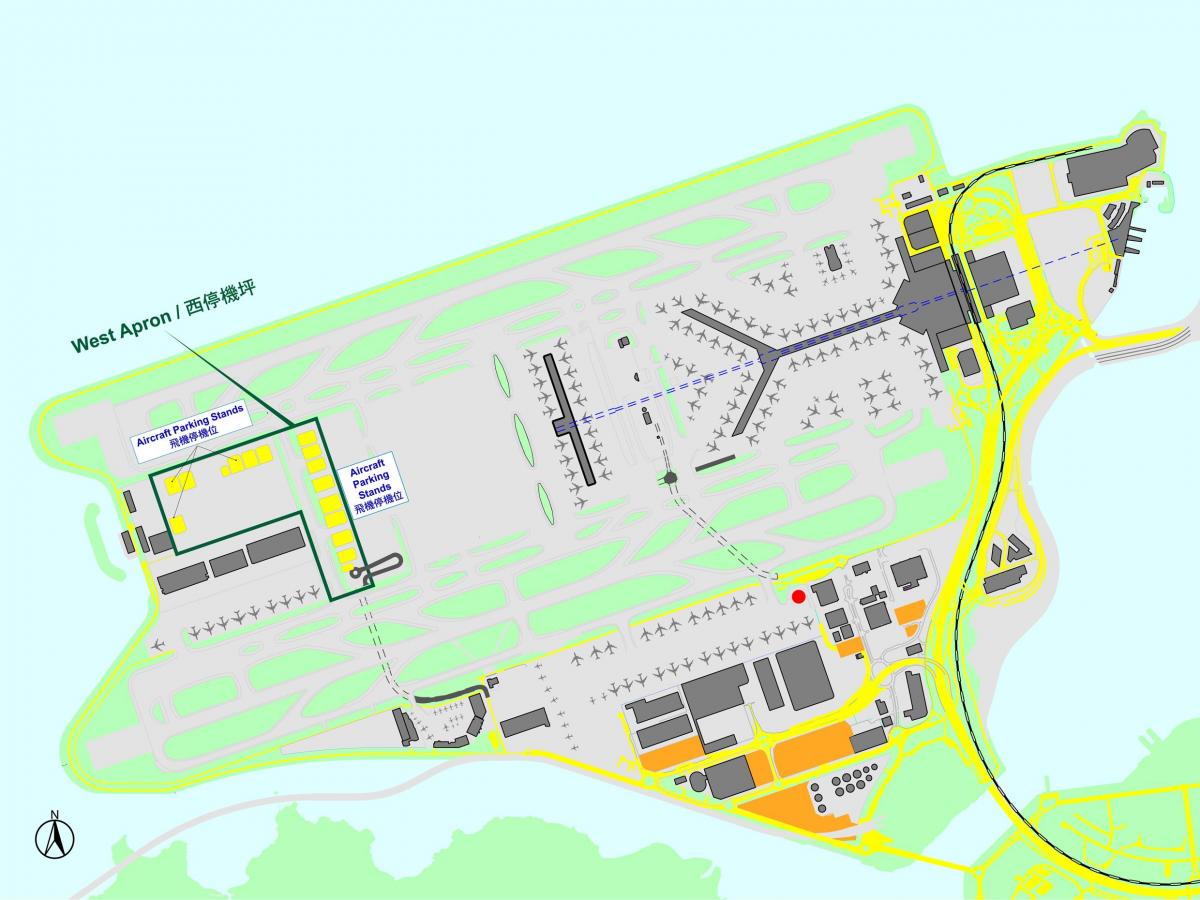 Hong Kong international airport hartë