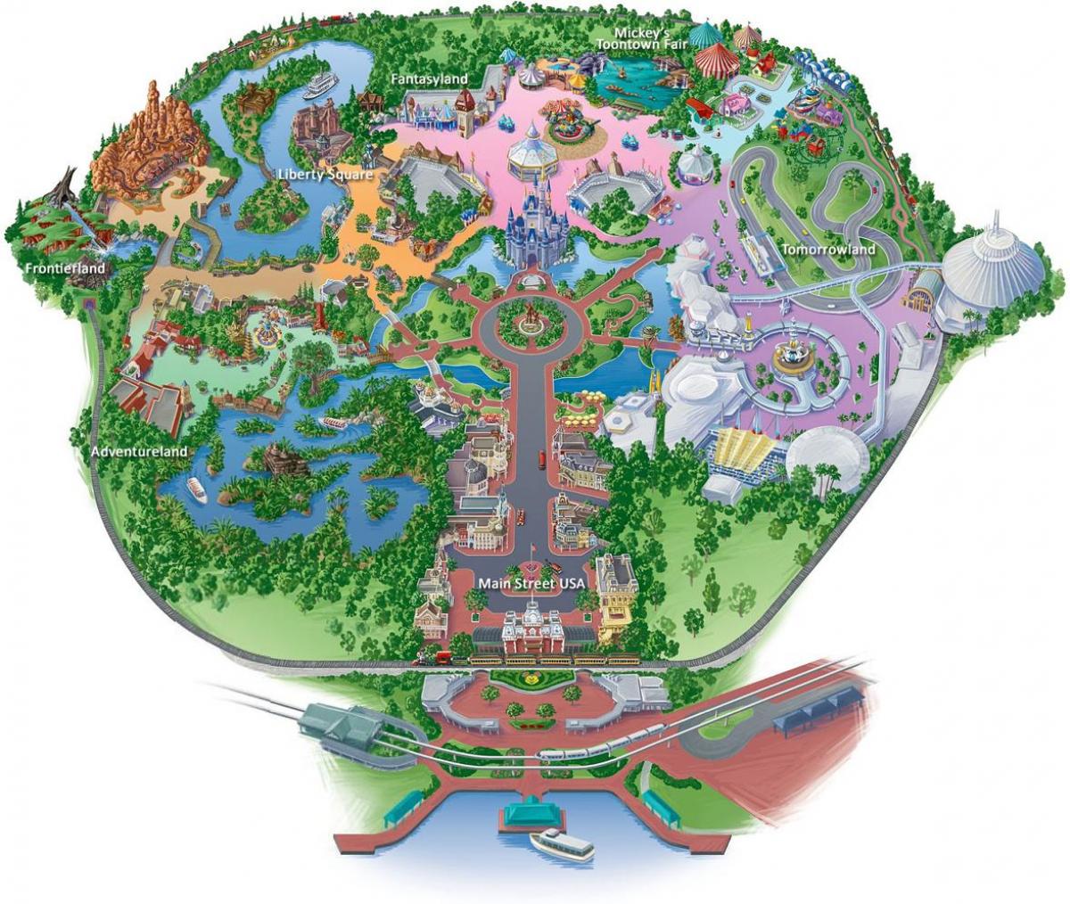 harta e Hong Kong Disneyland