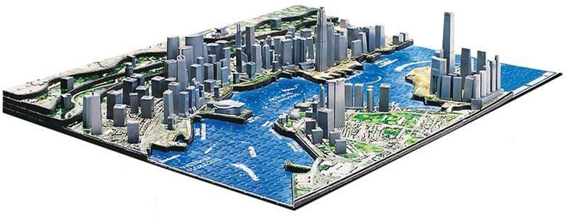 3d harta e Hong Kong