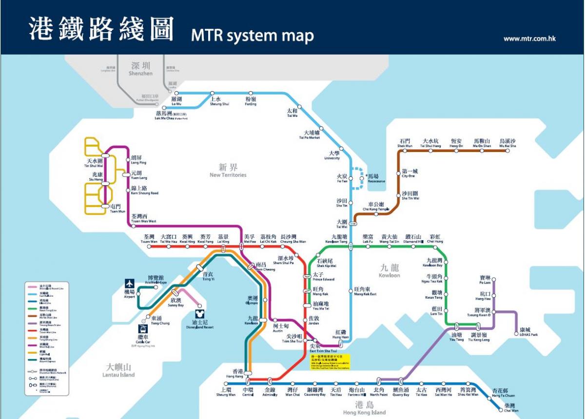 Hong Kong pikat e interesit hartë