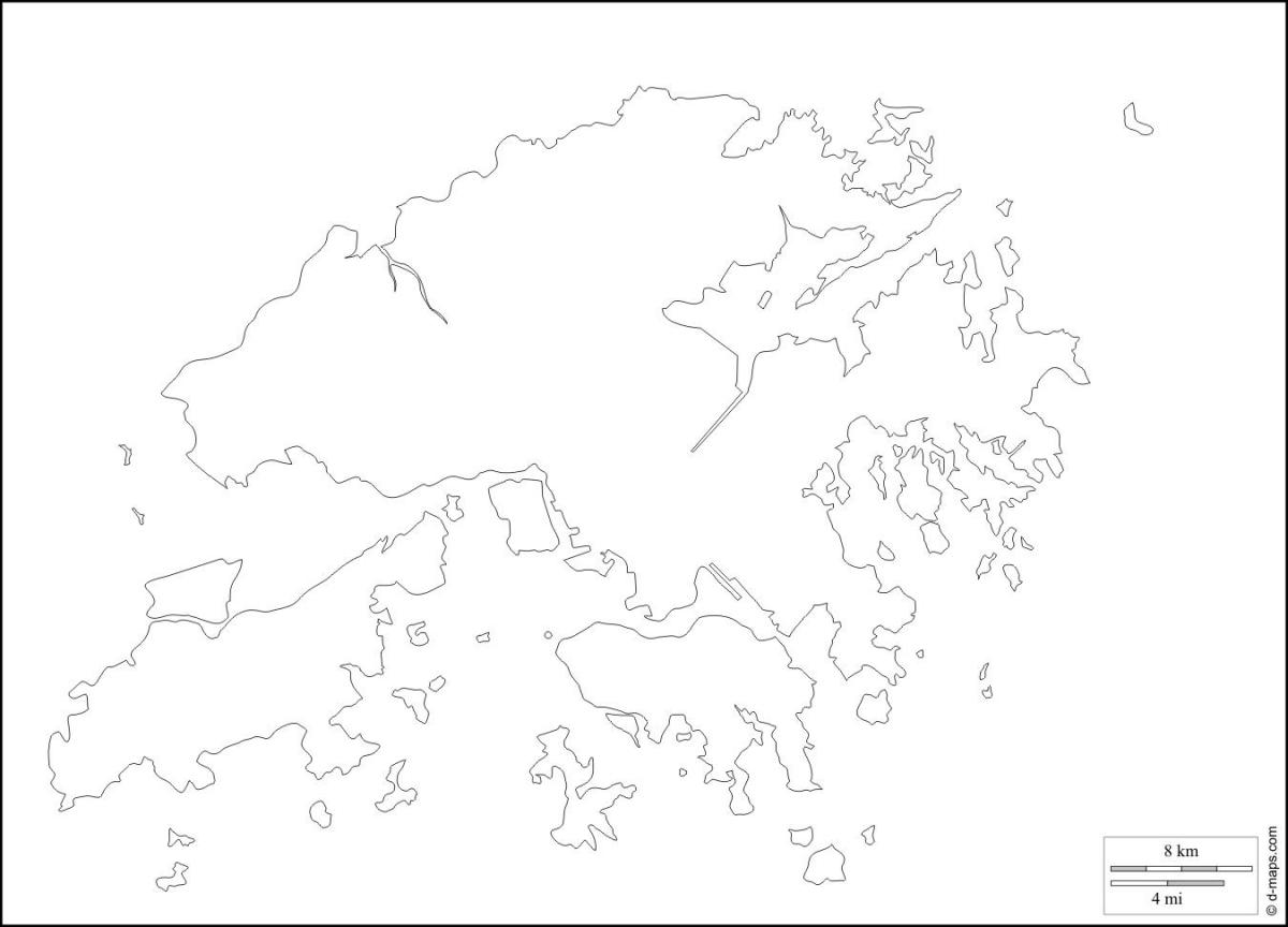 Hong Kong hartën skicë