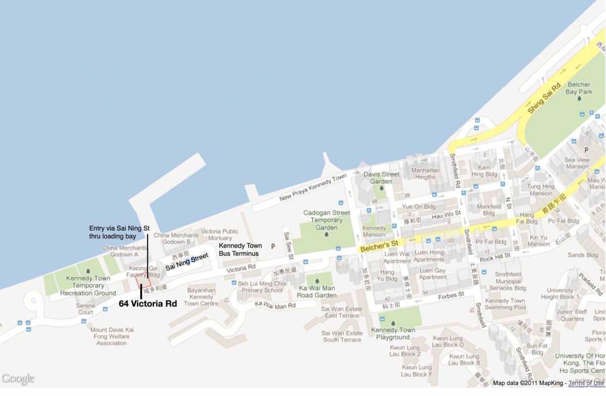MTR Kennedy qytet stacioni hartë