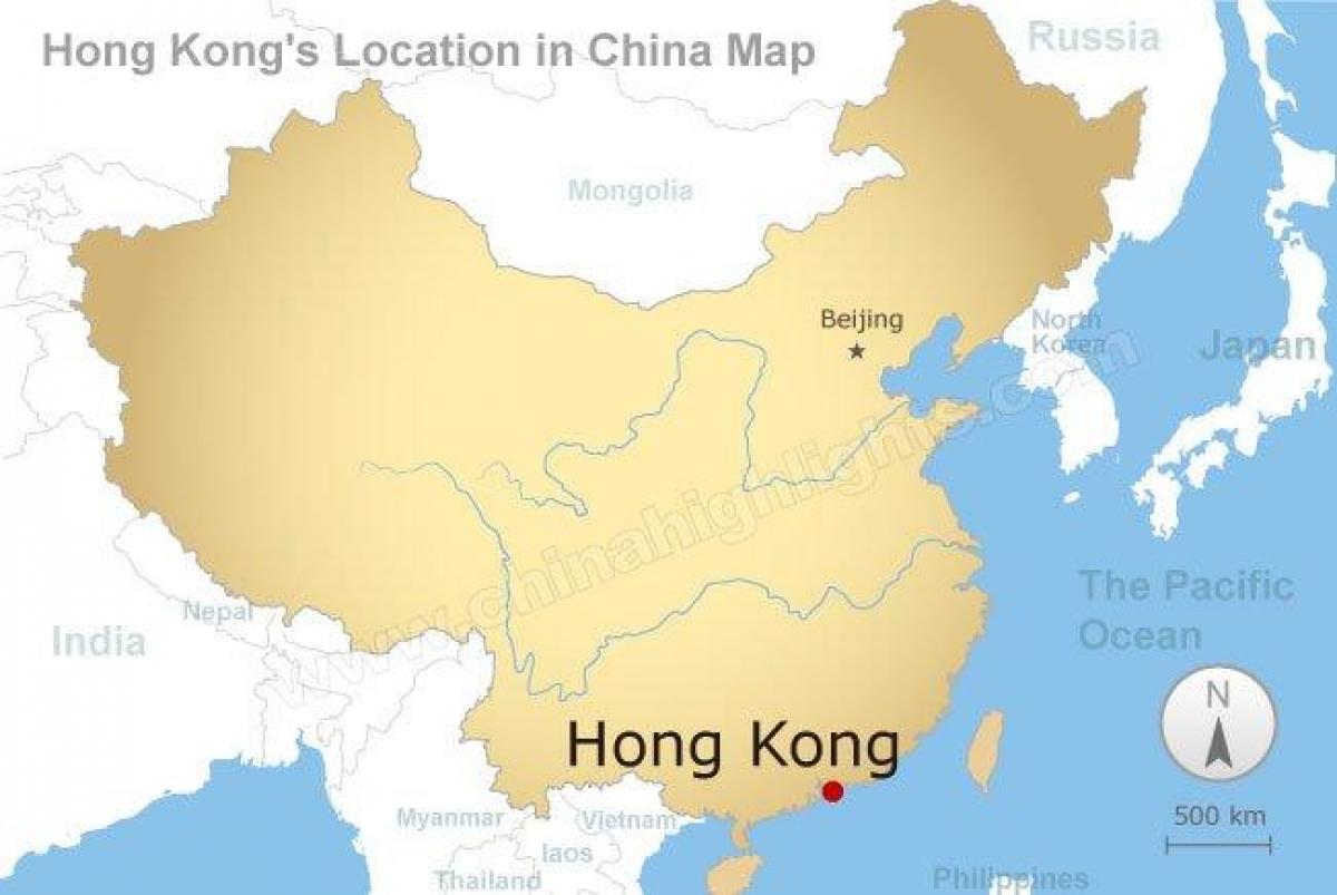 harta e Kinës dhe Hong Kong