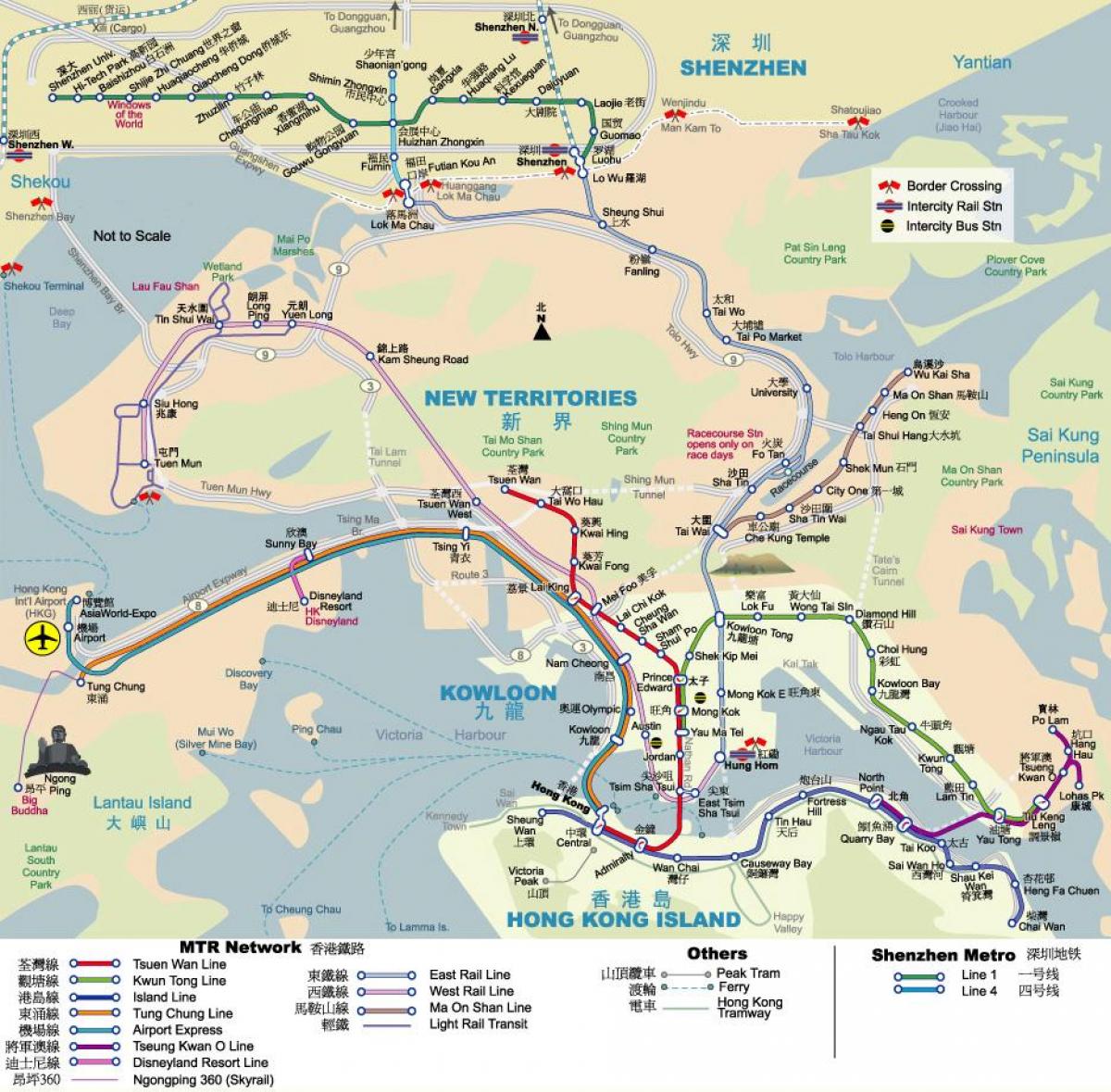 MTR harta e Hong Kong