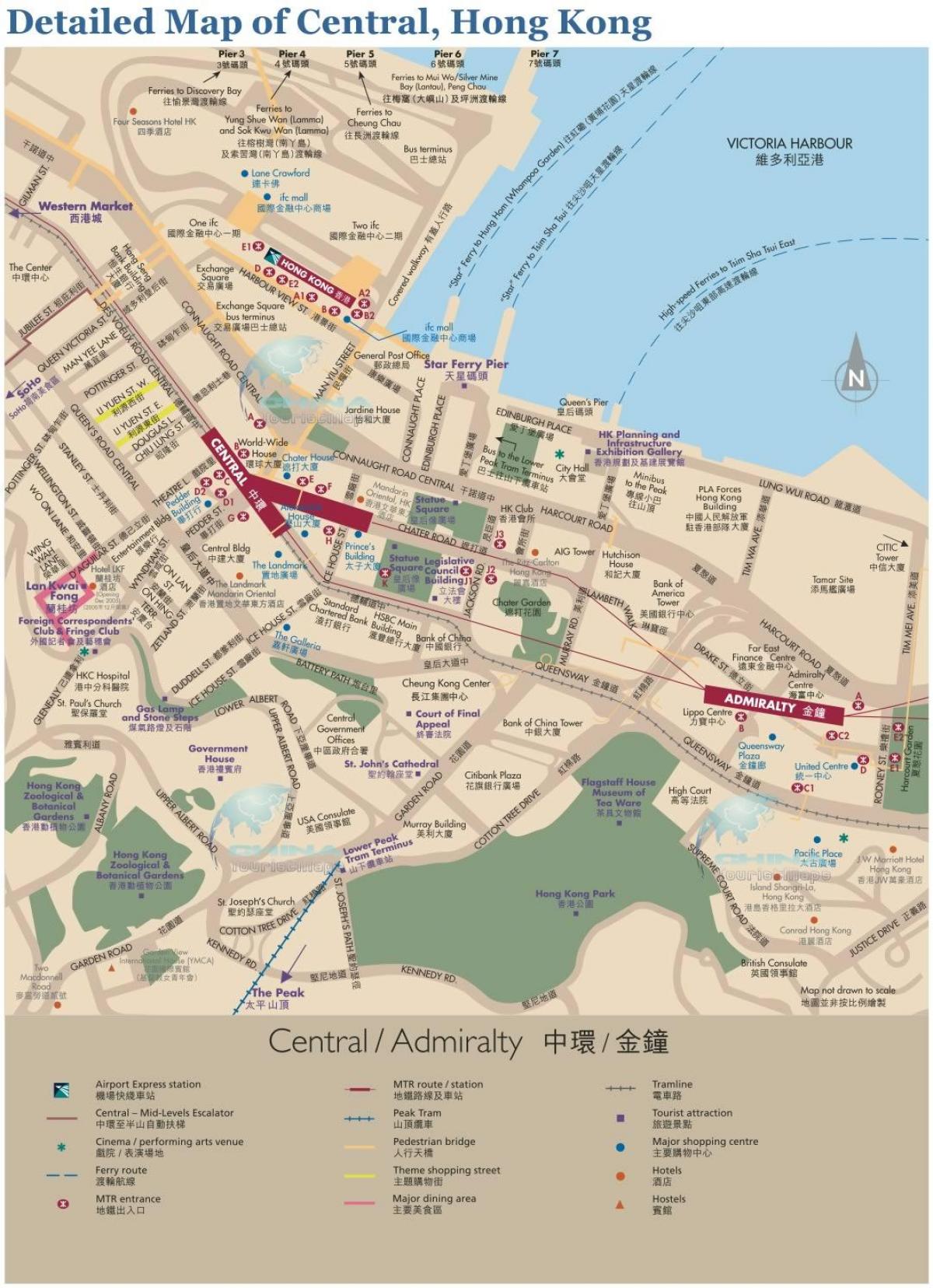 Hong Kong qendrore hartë