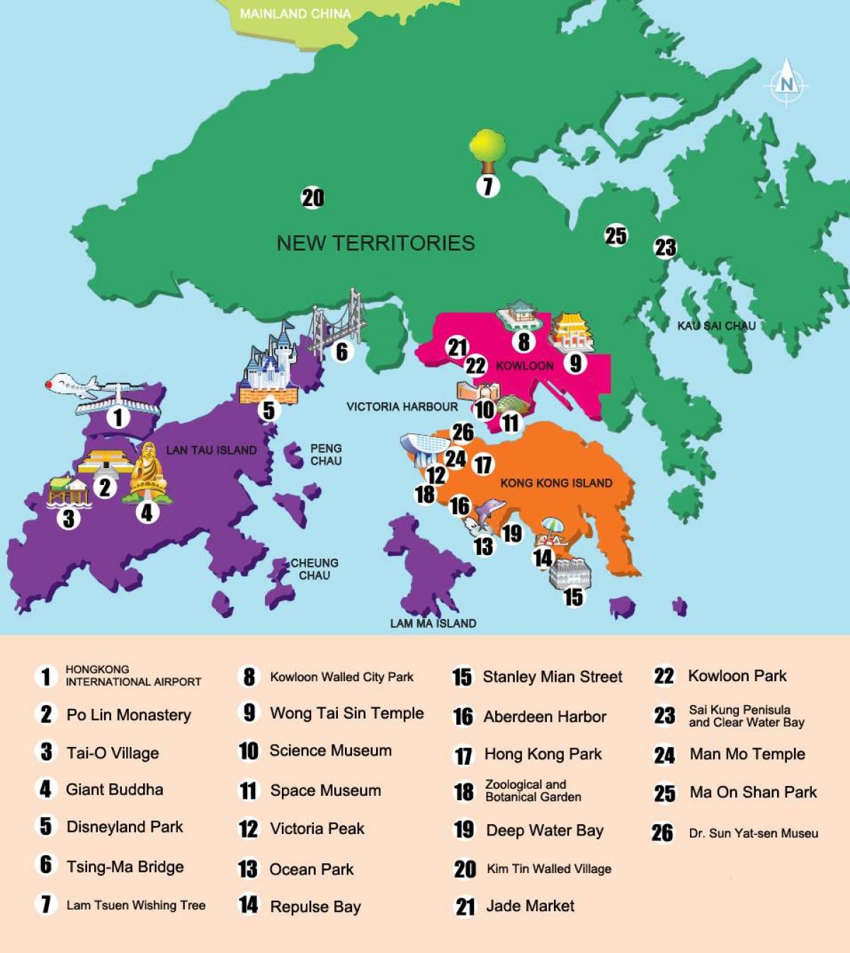 harta e re territoret Hong Kong