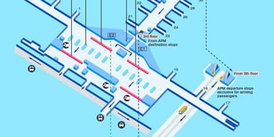 Hong Kong aeroportin e portës hartë