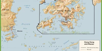 Hartë politike të Hong Kong