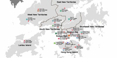 Harta e Hong Kong rrethe