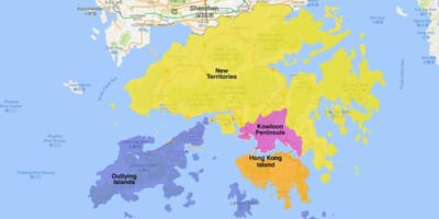 Harta e Hong Kong zonë
